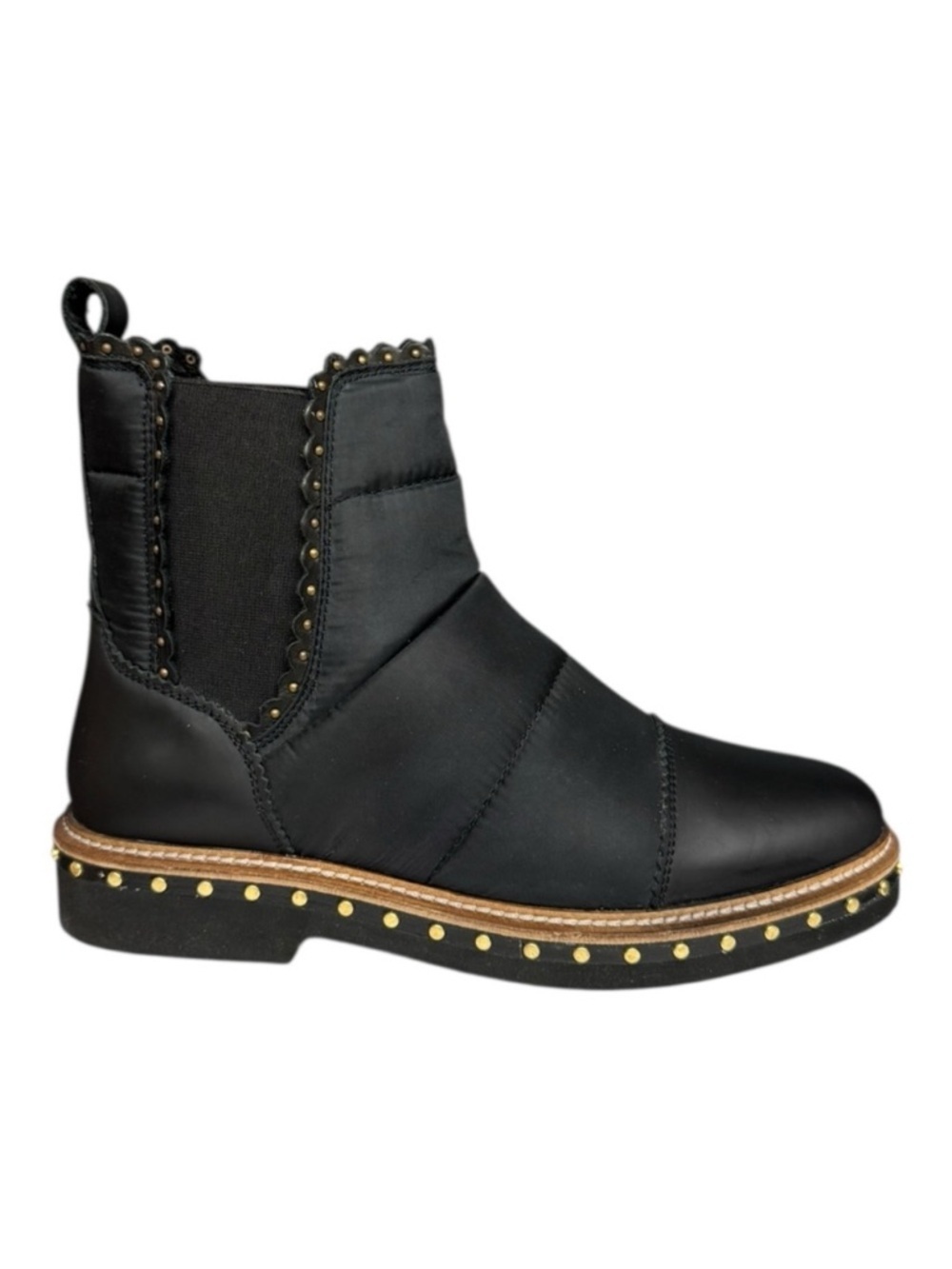 Free People Atlas Puffer Chelsea Boot Black Size 38.5 (US 8) New in Box